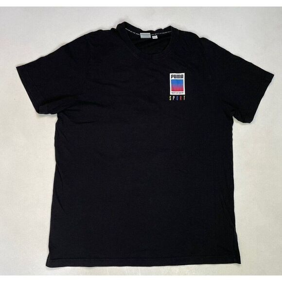 Puma Sport Graphic T-shirt Men XL Black Short Sleeve 598514 01 - Picture 3 of 6